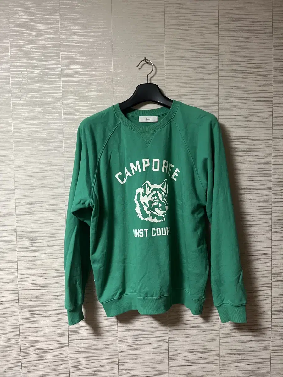 던스트 맨투맨UNISEX CAMPOREE GREEN APPLE